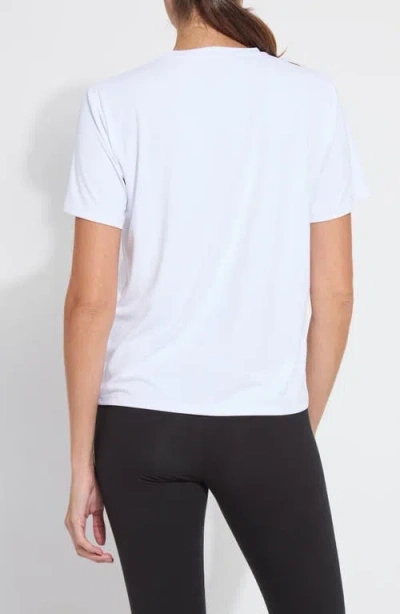 Lyssé Perfect Box-cut Tee Curvy In White