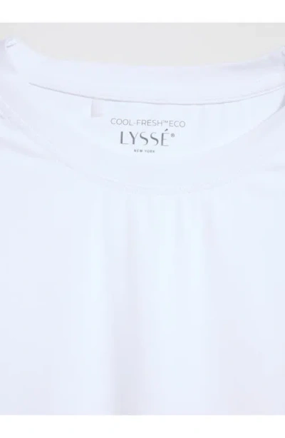 Lyssé Perfect Box-cut Tee Curvy In White