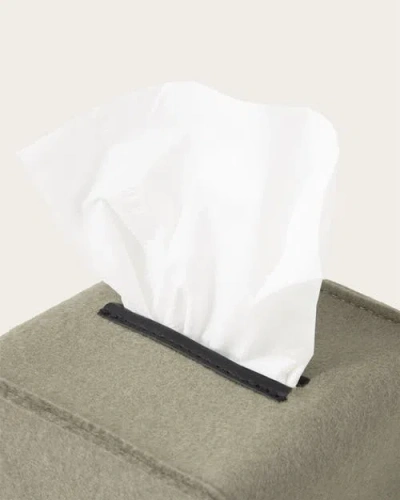 Graf & Lantz Graf Lantz Merino Wool Small Tissue Box Cover In Brown