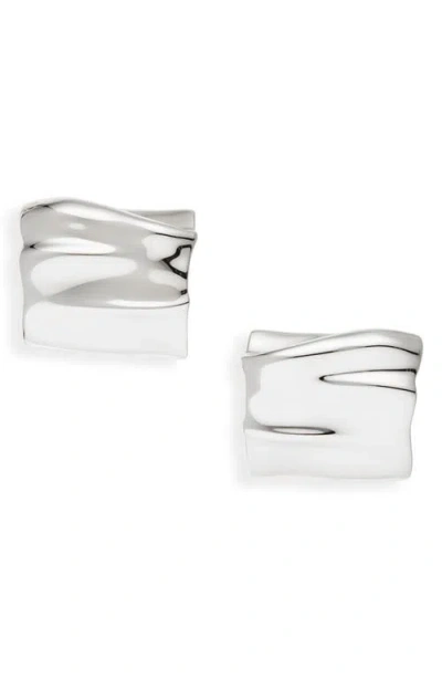 Jenny Bird Silver-plated Sundra Stud Earrings In White