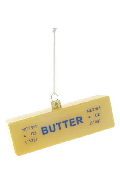 Cody Foster & Co. Cody Foster Stick Of Butter Ornament In Yellow