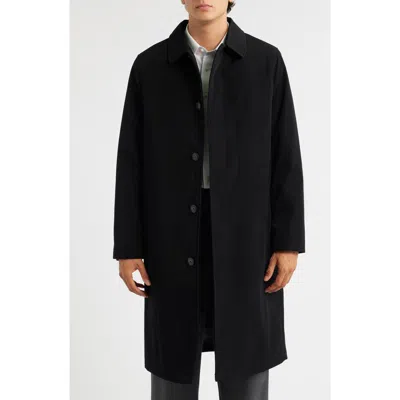 Hart Schaffner Marx Joshua Hooded Raincoat In Black