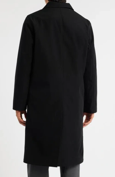 Hart Schaffner Marx Joshua Hooded Raincoat In Black