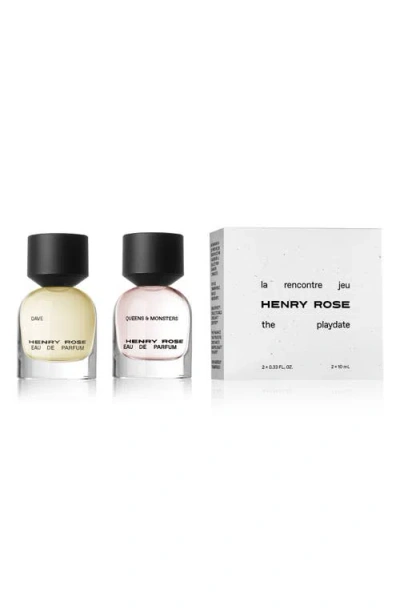 Henry Rose The Playdate: Warm Fragrance Set $90 Value In Transparent