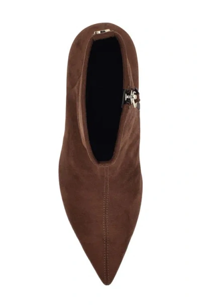 Guess Women's Yanka Pointed Toe Kitten Heel Dress Booties In Brown