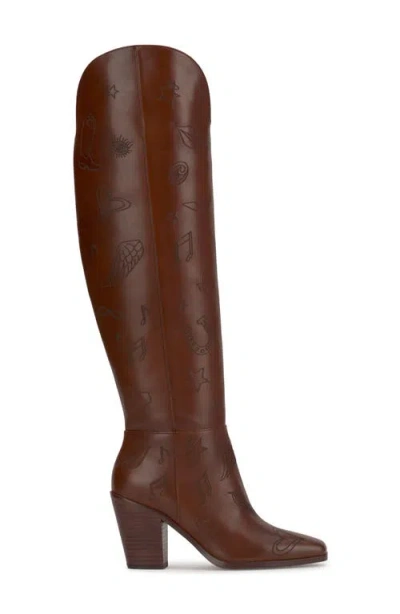 Jessica Simpson Women's Ravyn Stacked Heel Boots In Animal Print