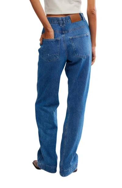 Free People We The Free Tennessee Low Rise Boyfriend Jeans In Outlaw In Blue