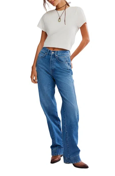 Free People We The Free Tennessee Low Rise Boyfriend Jeans In Outlaw In Blue