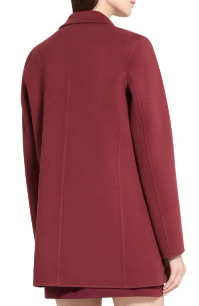 Theory Clairene Wool & Cashmere Jacket In Burgundy