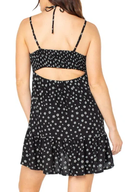 Roxy Sunshine Crush Floral Minidress In Black