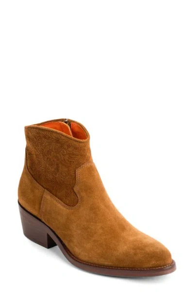 Penelope Chilvers Cassidy Suede Cowboy Boot In Brown