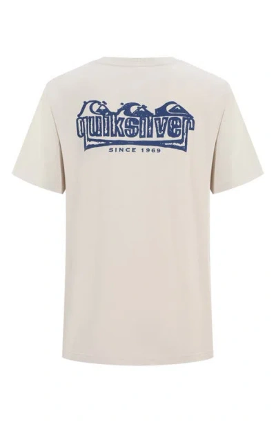 Quiksilver Kids' Trippple Dip Cotton Graphic T-shirt In Neutral
