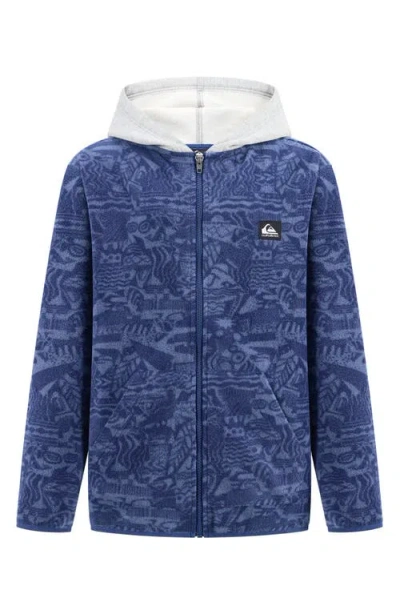 Quiksilver Kids' Surf Days Cotton Blend Fleece Hoodie In Blue