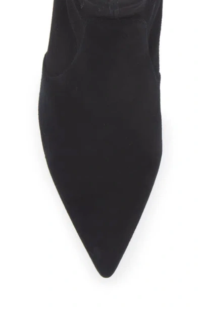 Stuart Weitzman Stuart Sculpt Pointy Toe Bootie 50 In Black