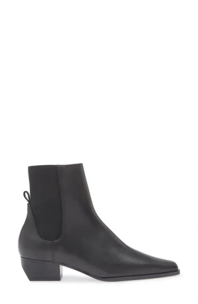 Mango Square Toe Bootie In Black