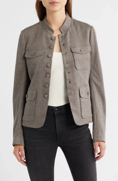 Rag & Bone Mercer Mixed Print Ponte Jacket In Animal Print