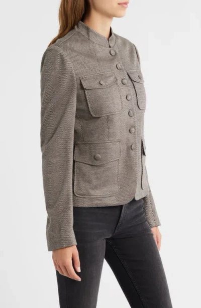 Rag & Bone Mercer Mixed Print Ponte Jacket In Animal Print