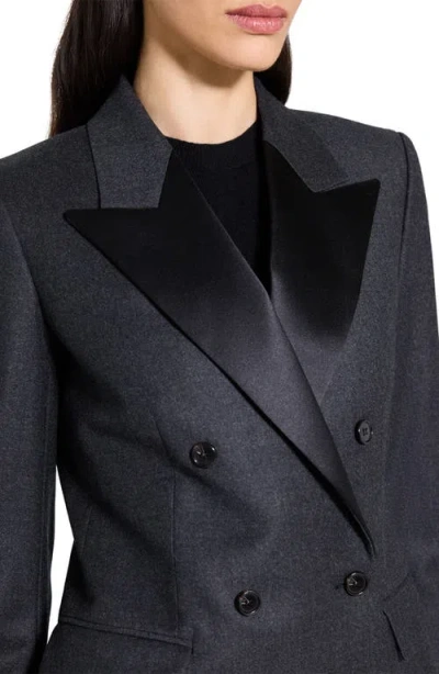 Theory Double Breasted Tuxedo Combo Jacket In Multi