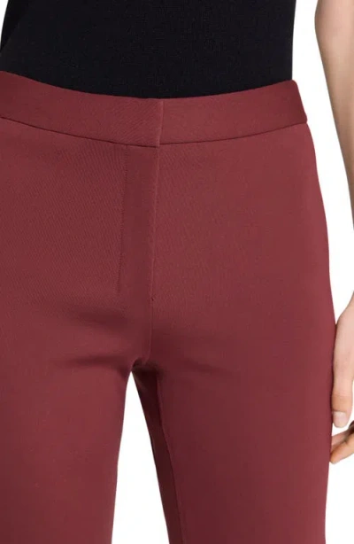 Theory Kick Ankle Pants In Burgundy