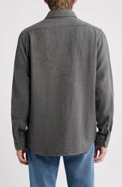 Schott Nyc Flannel Work Shirt In Gray