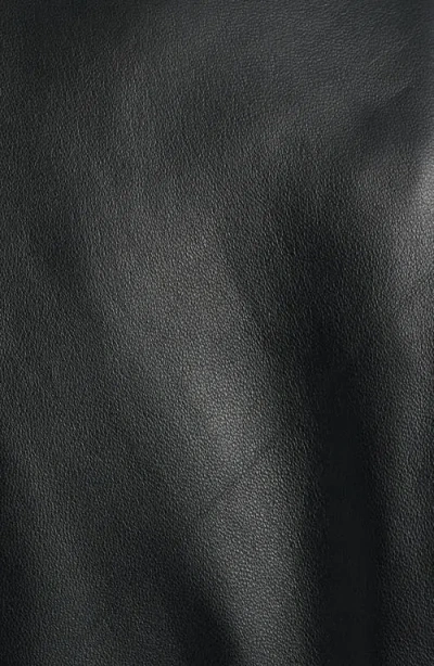 Schott Nyc Leather Motorcycle Jacket In Black