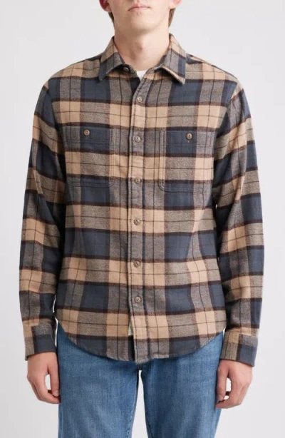 Schott Nyc Plaid Flannel Button-up Work Shirt In Multi