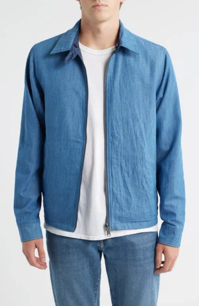 Schott Nyc Reversible 'mac' Jacket In Blue