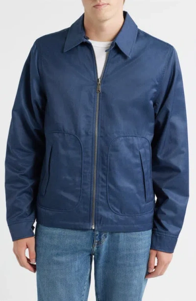 Schott Nyc Reversible 'mac' Jacket In Blue
