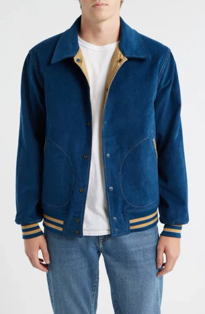 Schott Nyc Reversible 'baseball' Jacket In Brown