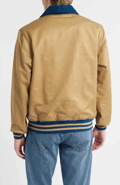 Schott Nyc Reversible 'baseball' Jacket In Brown