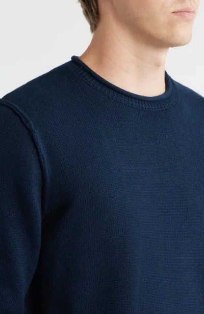 Schott Nyc Lightweight Cotton Sweater In Black