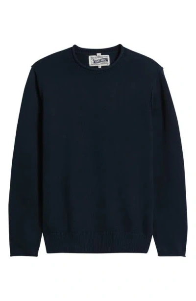 Schott Nyc Lightweight Cotton Sweater In Black