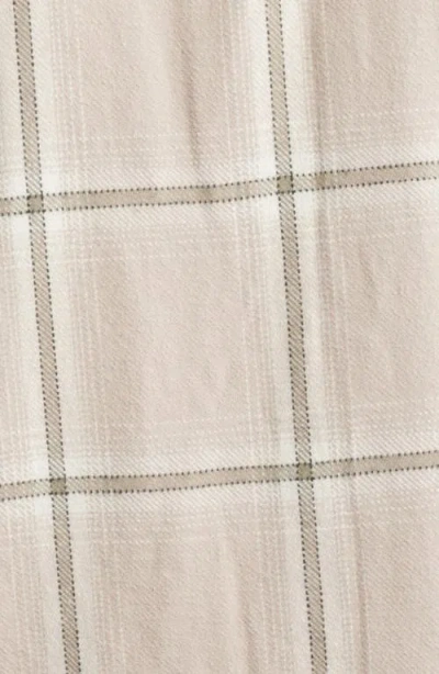 Schott Nyc Plaid Flannel Button-up Work Shirt In Neutral