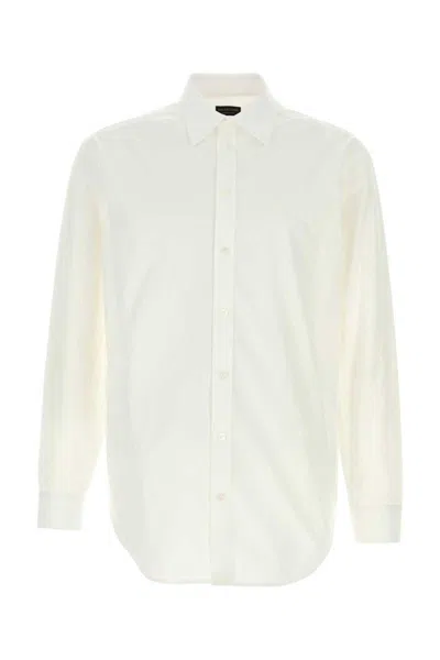 Balenciaga White Poplin Shirt In White