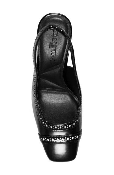 Karl Lagerfeld Women's Siofra Square Toe Heels In Black