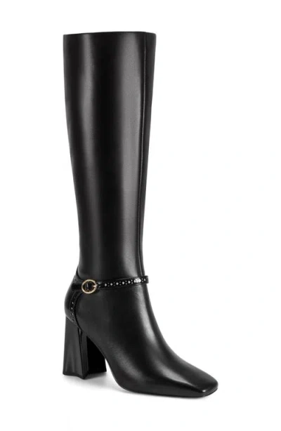 Karl Lagerfeld Paris Shreya Sculpted Block Heel Knee High Boot In Multi
