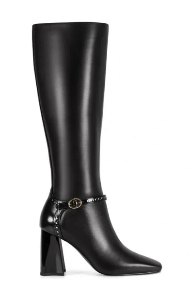 Karl Lagerfeld Paris Shreya Sculpted Block Heel Knee High Boot In Multi