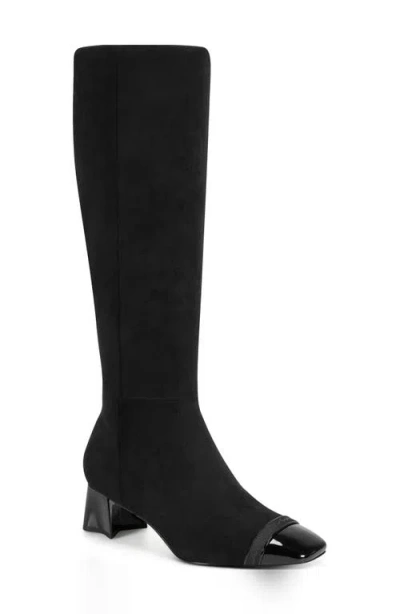 Karl Lagerfeld Women's Shivon 45mm Cap Toe Tall Boots In Black