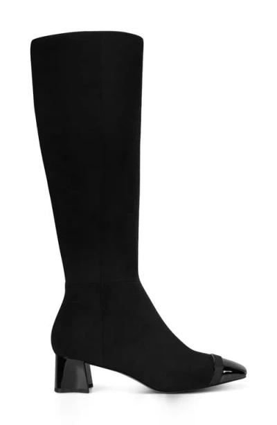 Karl Lagerfeld Women's Shivon 45mm Cap Toe Tall Boots In Black