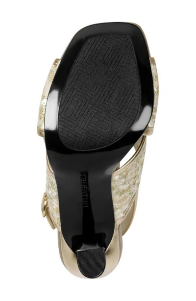 Karl Lagerfeld Colbie X Band Sequin Sandals In Animal Print