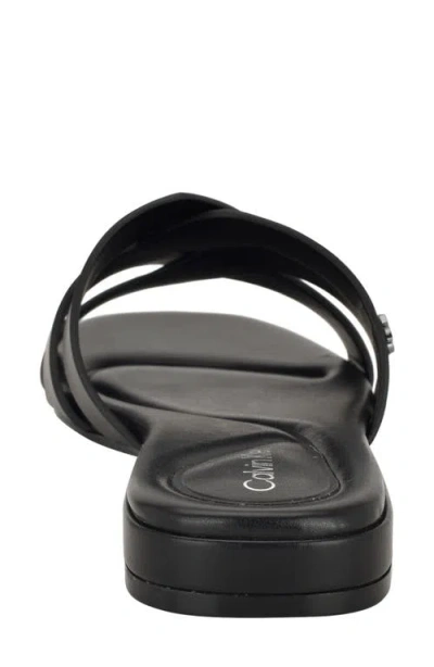 Calvin Klein Women's Tisha Slip-on Flat Sandals In Animal Print