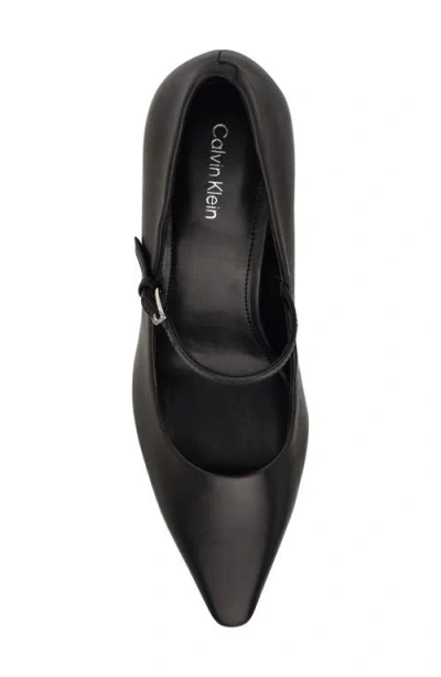 Calvin Klein Women's Naprina Block Heel Mary Jane Pumps In Black