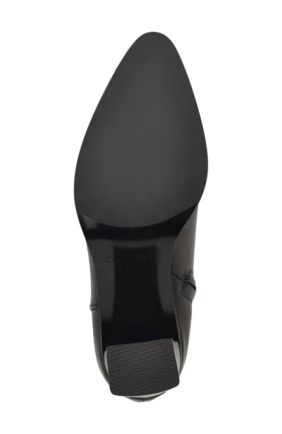 Calvin Klein Women's Dezzi High Block Heel Booties In Black