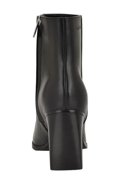 Calvin Klein Women's Dezzi High Block Heel Booties In Black