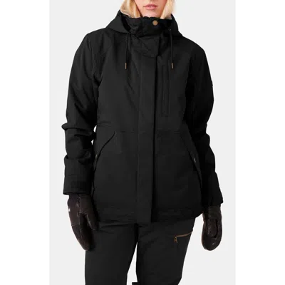 Roxy Women's Billie 3-way Adjustable Hooded Insulated Snow Jacket In Black