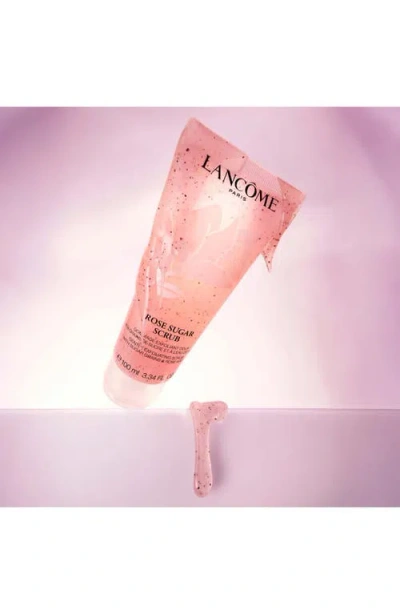 Lancôme Rose Sugar Scrub & Tonique Confort 3 Piece Limited Edition Hydrating Gift Set In Transparent