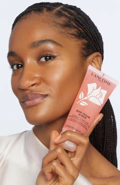 Lancôme Rose Sugar Scrub & Tonique Confort 3 Piece Limited Edition Hydrating Gift Set In Transparent