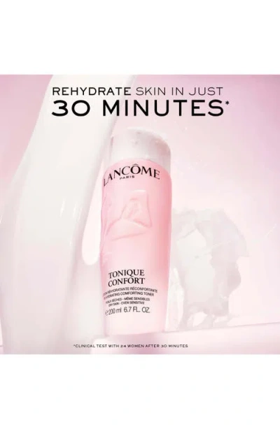 Lancôme Rose Sugar Scrub & Tonique Confort 3 Piece Limited Edition Hydrating Gift Set In Transparent