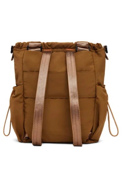 Desigual Medium Nylon Backpack In Brown