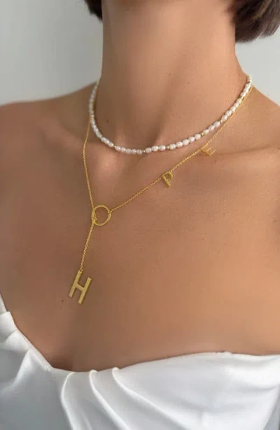 St. Moran Hope Y-necklace In Gold